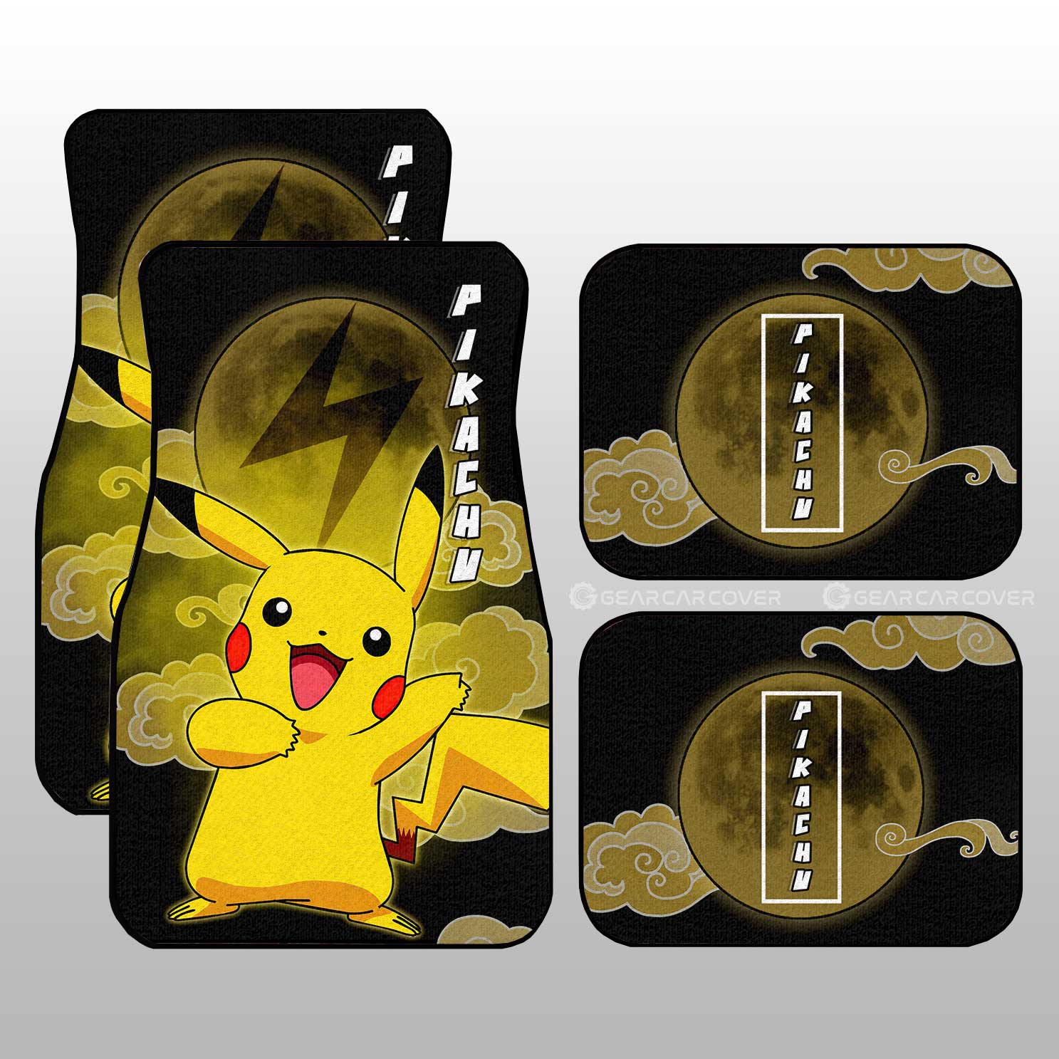 Pikachu Car Floor Mats Custom Pokemon Anime Car Accessories For Anime Fans Pikachu Car Floor Mats Custom Pokemon Anime Car Accessories For Anime Fans