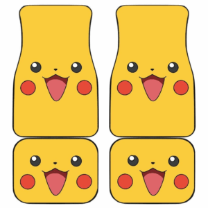 Pikachu Fat Face Cute Funny Pokemon Car Floor Mats 191029