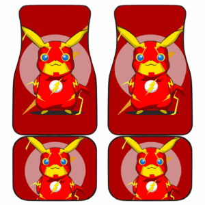 Pikachu Flash Car Floor Mats Pokemon Anime Fan Gift H200221