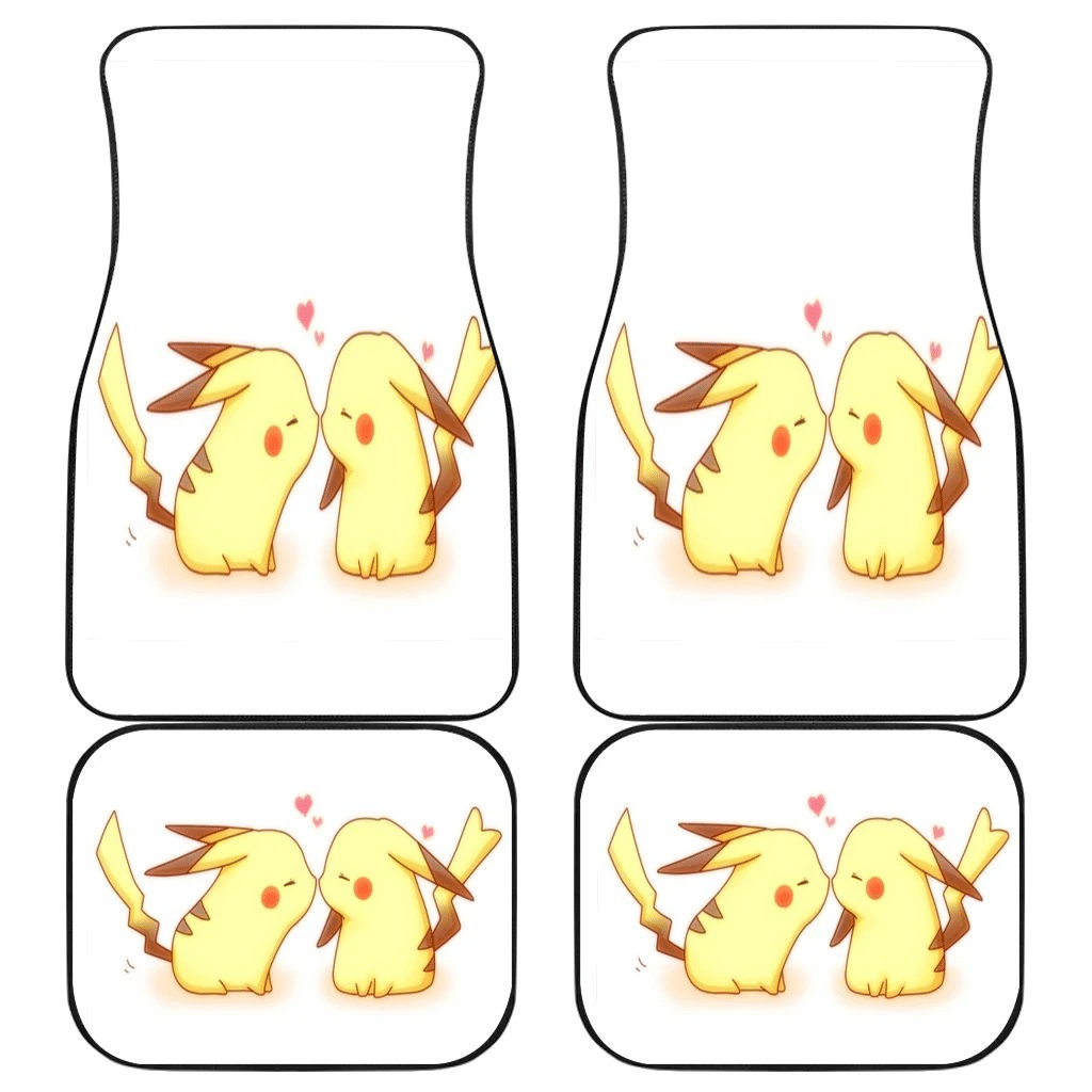 Pikachu Kiss Lovely Couple Pokemon Car Floor Mats 191030 Pikachu Kiss Lovely Couple Pokemon Car Floor Mats 191030