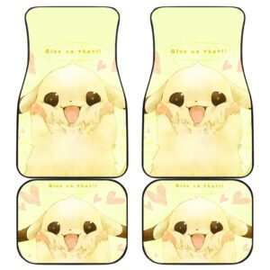 Pikachu Yummy Front And Back Car Mats