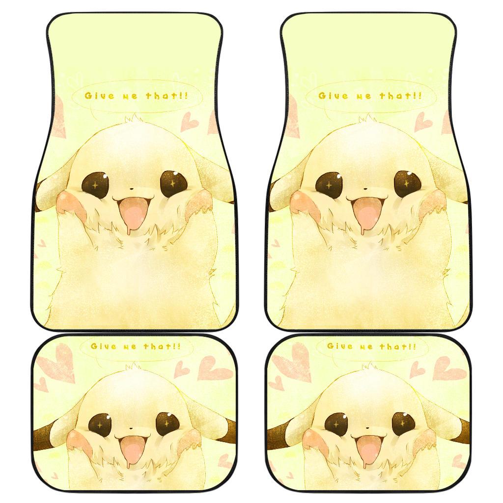 Pikachu Yummy Front And Back Car Mats Pikachu Yummy Front And Back Car Mats
