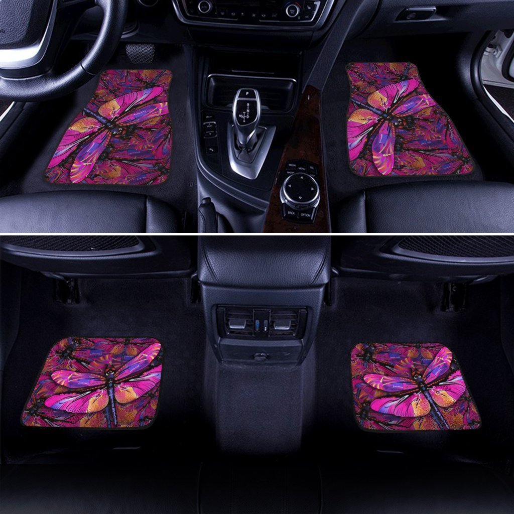 Pink-Dragonfly-Car-Floor-Mats-Custom-Auto-Car-Accessories-1