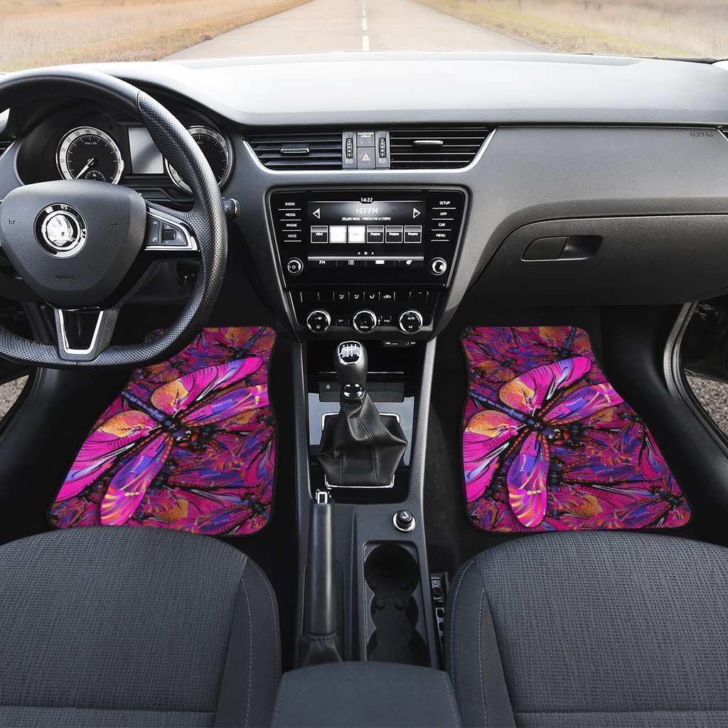 Pink-Dragonfly-Car-Floor-Mats-Custom-Auto-Car-Accessories-2