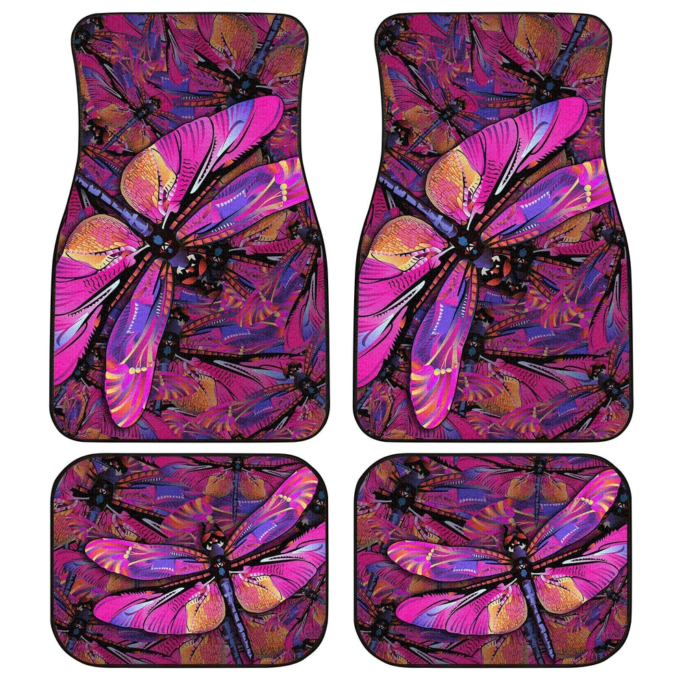 Pink Dragonfly Car Floor Mats Custom Auto Car Accessories Pink Dragonfly Car Floor Mats Custom Auto Car Accessories