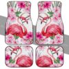 Pink Flamingo Car Floor Mats Custom Beautiful Car Interior Accessories