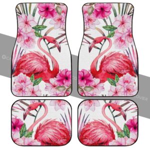 Pink Flamingo Car Floor Mats Custom Beautiful Car Interior Accessories