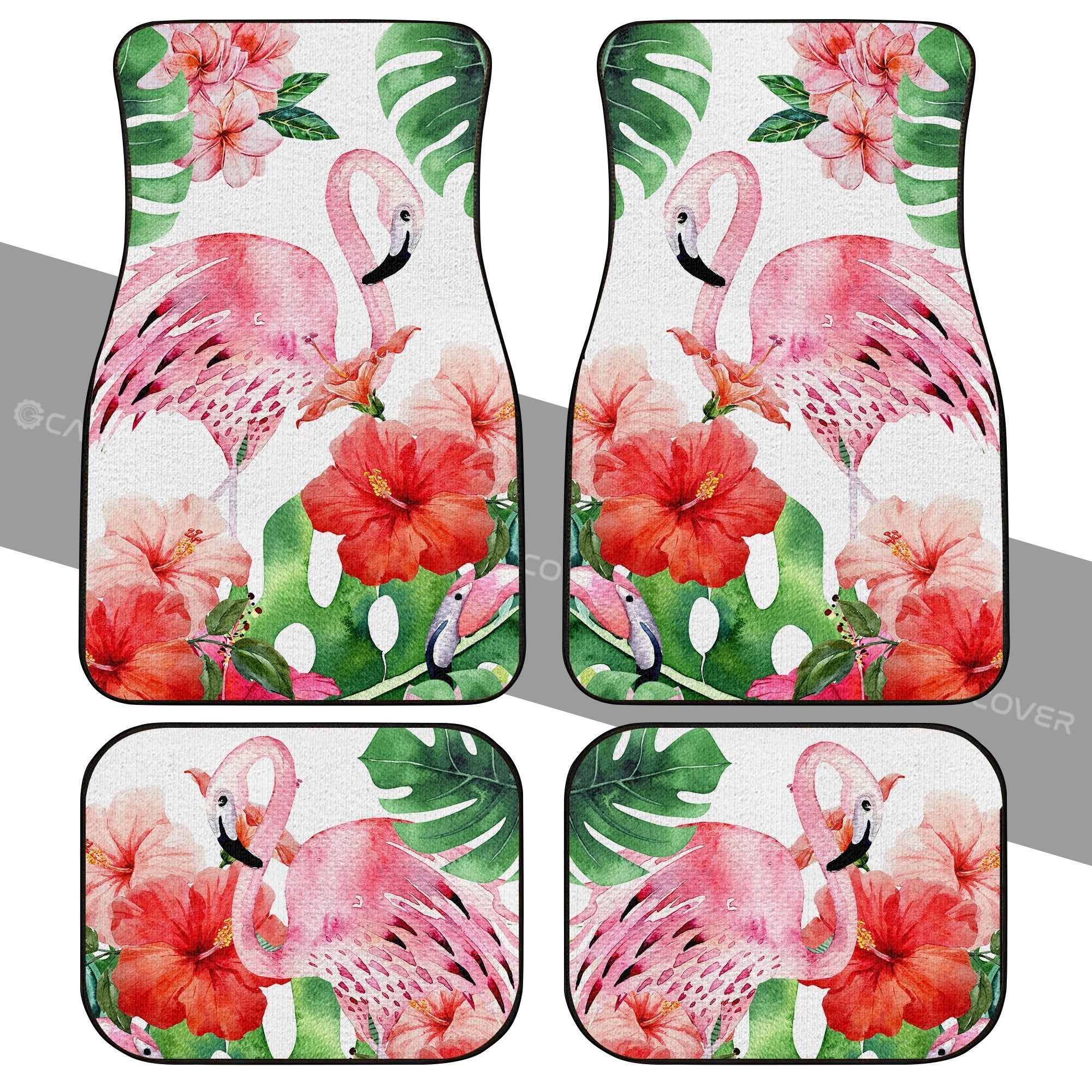 Pink Flamingo Car Floor Mats Custom Cool Car Interior Accessories Pink Flamingo Car Floor Mats Custom Cool Car Interior Accessories