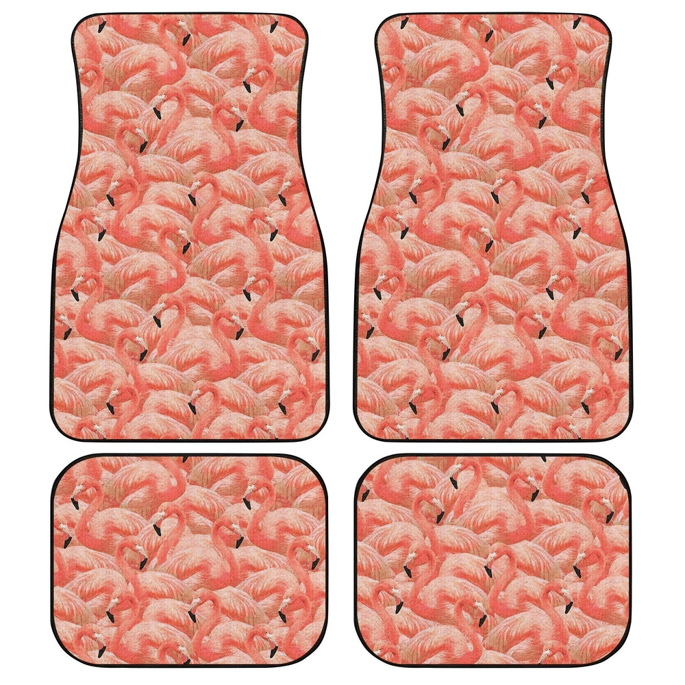 Pink Flamingo Car Floor Mats Custom Flamingo Car Accessories Gift Idea Pink Flamingo Car Floor Mats Custom Flamingo Car Accessories Gift Idea