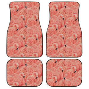 Pink Flamingo Car Floor Mats Custom Pink Flamingo Car Accessories Gifts Idea