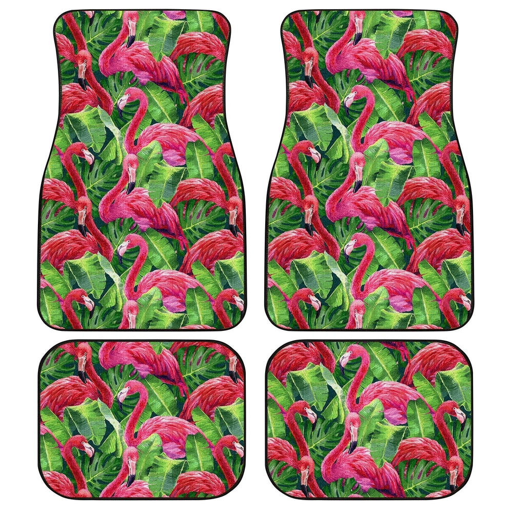 Pink Flamingo Car Floor Mats Custom Tropical Flamingo Car Accessories Pink Flamingo Car Floor Mats Custom Tropical Flamingo Car Accessories
