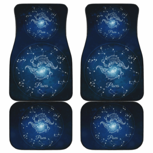 Pisces Zodiac Sign Car Floor Mats Amazing Gift H042620