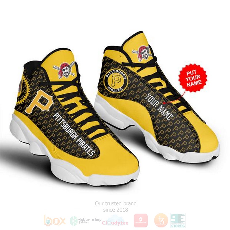 Pittsburgh Pirates Mlb Custom Name Air Jordan 13 Shoes 2 Pittsburgh Pirates Mlb Custom Name Air Jordan 13 Shoes 2