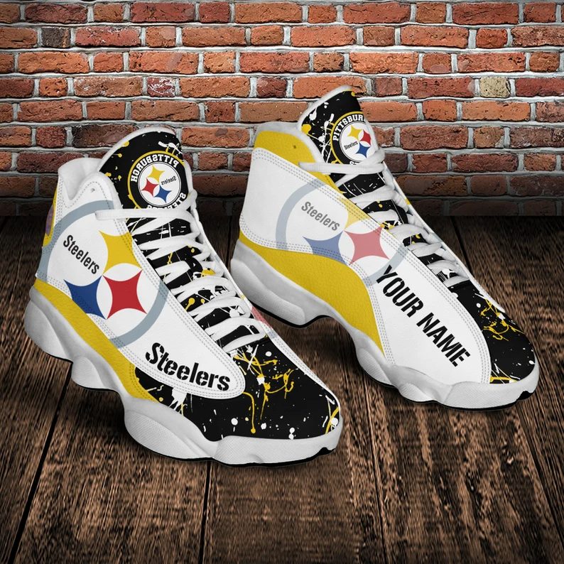 Pittsburgh Steelers Nfl Custom Name Air Jordan 13 Shoes Pittsburgh Steelers Nfl Custom Name Air Jordan 13 Shoes