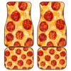 Pizza Front And Back Car Mats