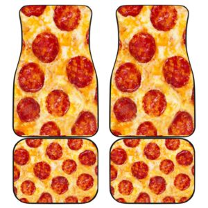 Pizza Front And Back Car Mats
