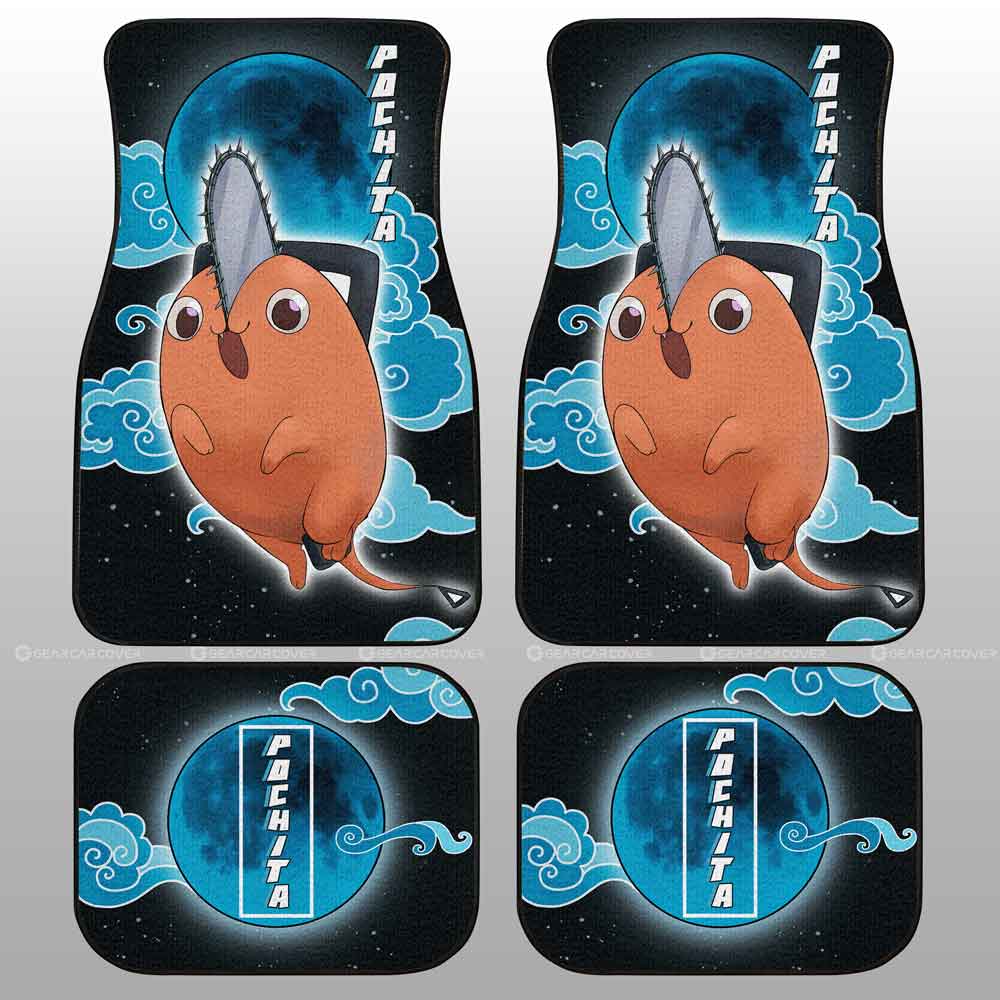 Pochita-Car-Floor-Mats-Custom-Chainsaw-Man-Anime-Gifts-Idea-For-Fans-1