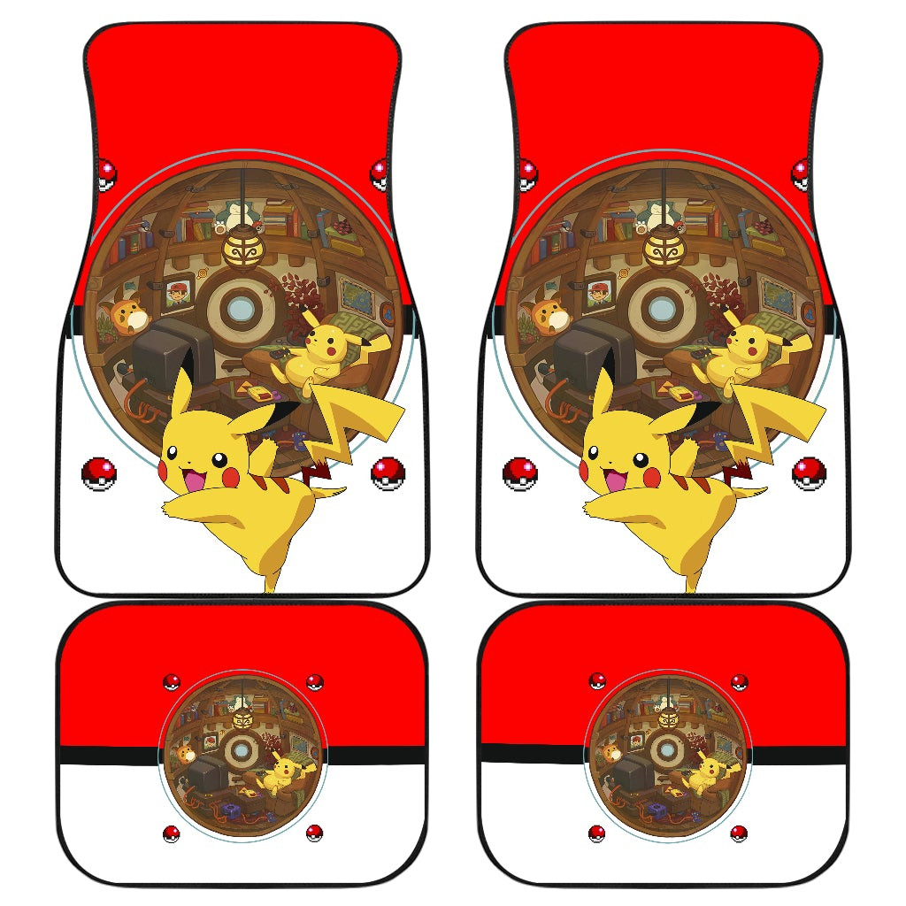 Pokemon Anime Car Floor Mats Dancing Pikachu Lying On Chair In Small Room Car Mats Pokemon Anime Car Floor Mats Dancing Pikachu Lying On Chair In Small Room Car Mats