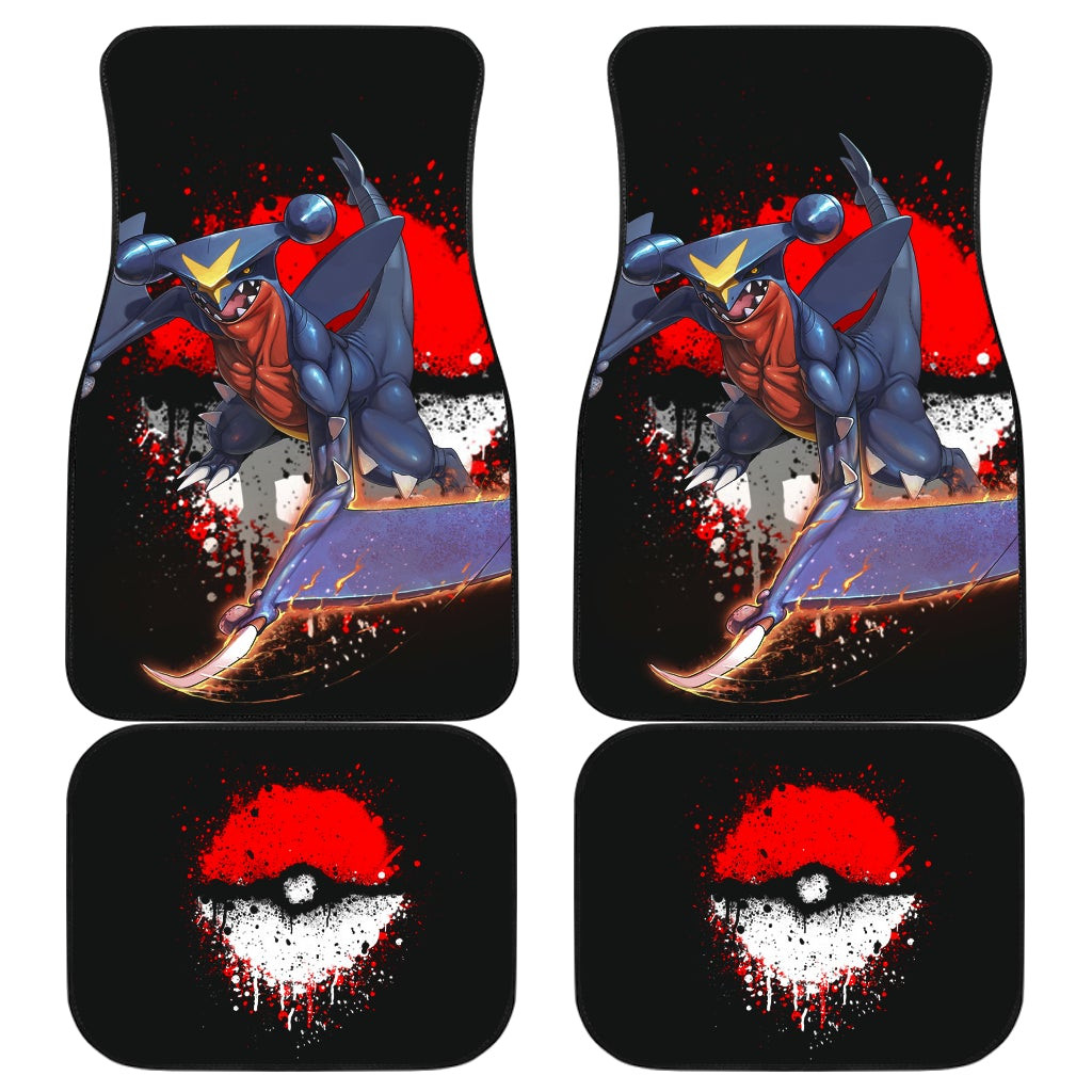 Pokemon Anime Car Floor Mats Garchomp Fighting With Super Strength Broken Poke Ball Car Mats Pokemon Anime Car Floor Mats Garchomp Fighting With Super Strength Broken Poke Ball Car Mats