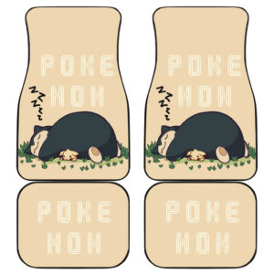 Pokemon Anime Car Floor Mats Snorlax Sleeping On Tiny Pikachu  Car Mats