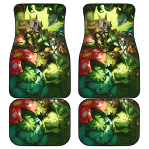 Pokemon Grass Family Custom Car Floor Mats 191030