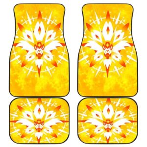 Pokemon Moon Sun Yellow Theme Car Floor Mats