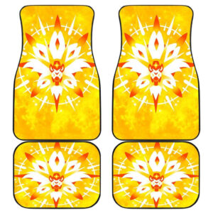 Pokemon Moon Sun Yellow theme Car Floor Mats 191030