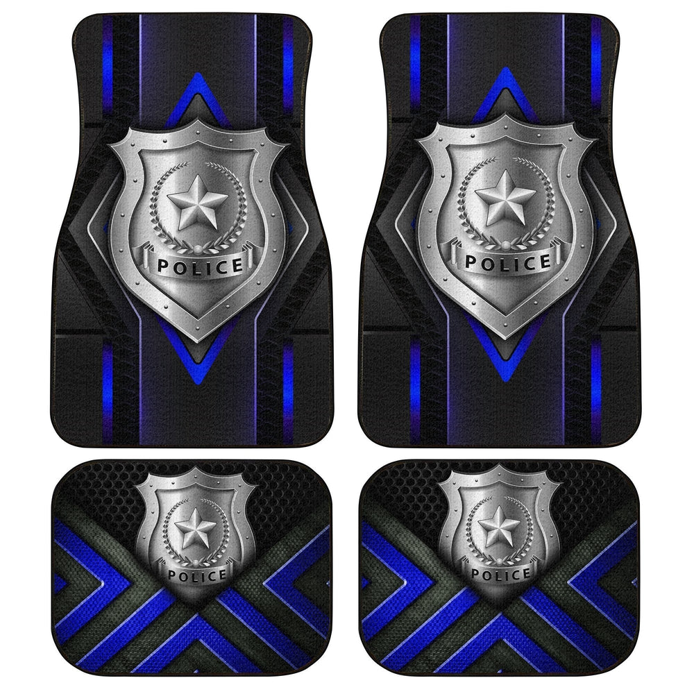 Police Car Floor Mats Custom Car Accessories Gifts For Police Police Car Floor Mats Custom Car Accessories Gifts For Police