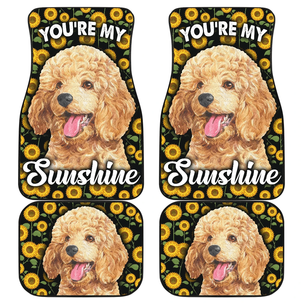 Poodles Dog You’re My Sunshine Sunflower Car Floor Mats H081320 Poodles Dog You’re My Sunshine Sunflower Car Floor Mats H081320