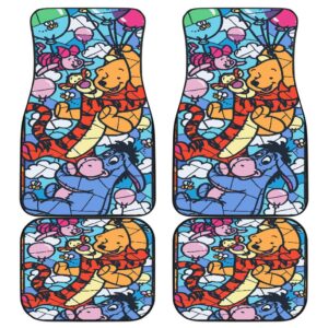 Pooh And Friends Front And Back Car Mats