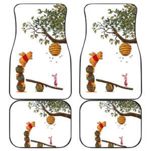 Pooh And Piglet Front And Back Car Mats