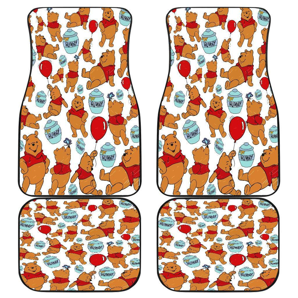 Pooh Custom Shades Symbols in White theme Car Floor Mats 191030 Pooh Custom Shades Symbols in White theme Car Floor Mats 191030
