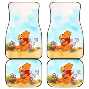 Pooh Front And Back Car Mats 8