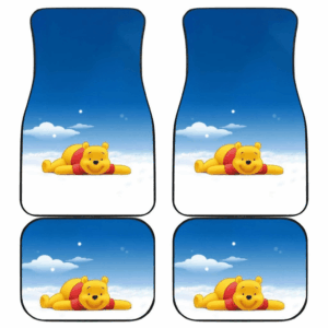 Pooh Laying in Ice Car Floor Mats 191030