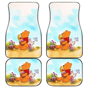 Pooh in Woods Eating Honey Car Floor Mats 191030