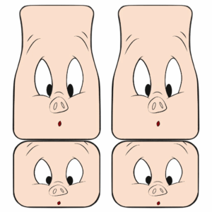 Porky Pig Suprise Face Car Floor Mats 191030