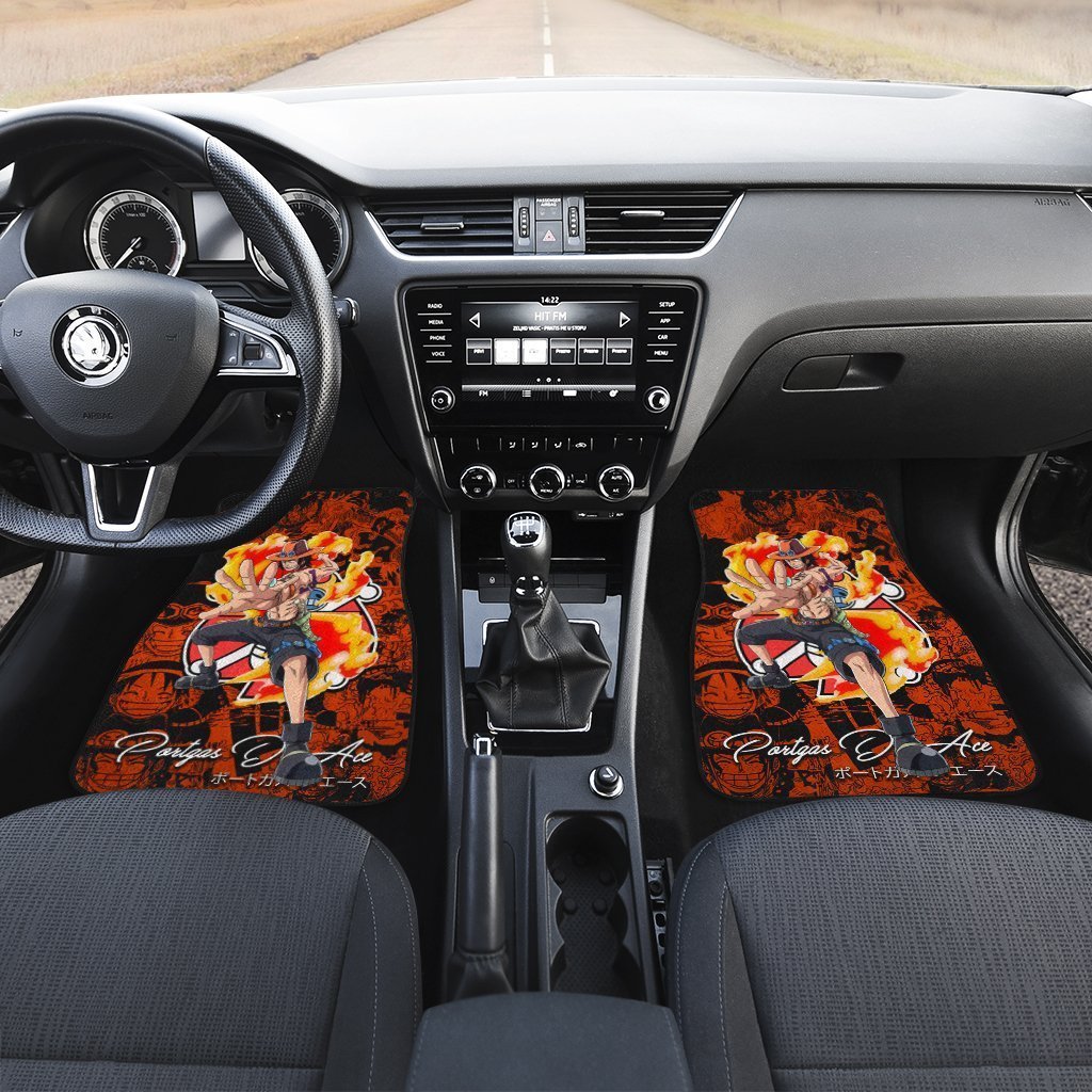 Portgas-D.-Ace-Car-Floor-Mats-Custom-One-Piece-Anime-1