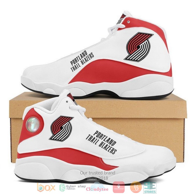 Portland Trail Blazers Nba Football Team Big Logo Air Jordan 13 Sneaker Shoes Portland Trail Blazers Nba Football Team Big Logo Air Jordan 13 Sneaker Shoes
