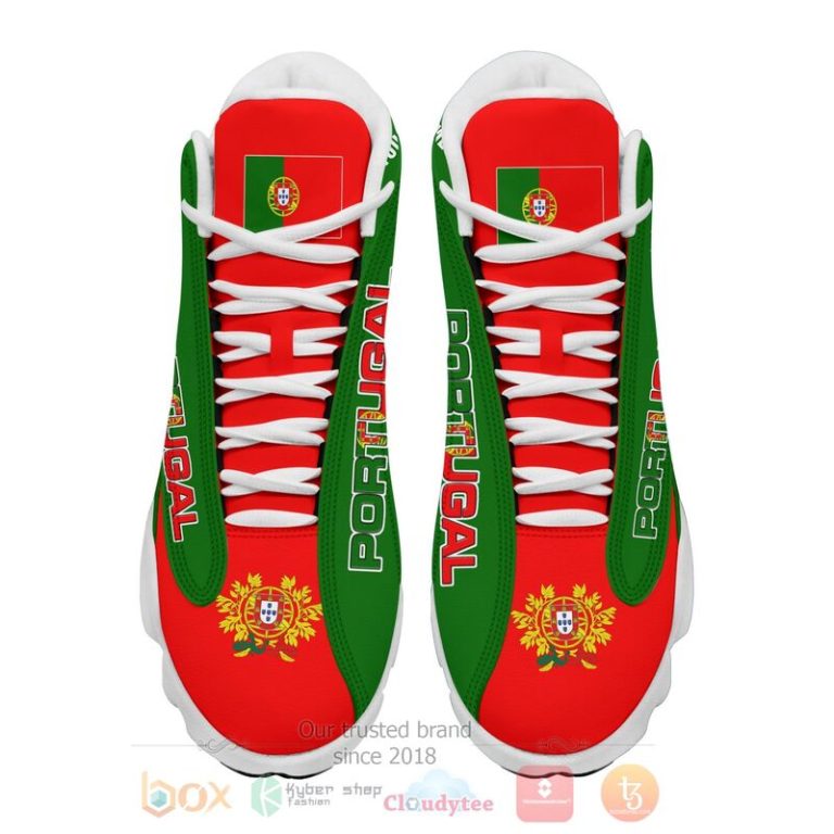Portugal-Personalized-Green-Air-Jordan-13-Shoes-2
