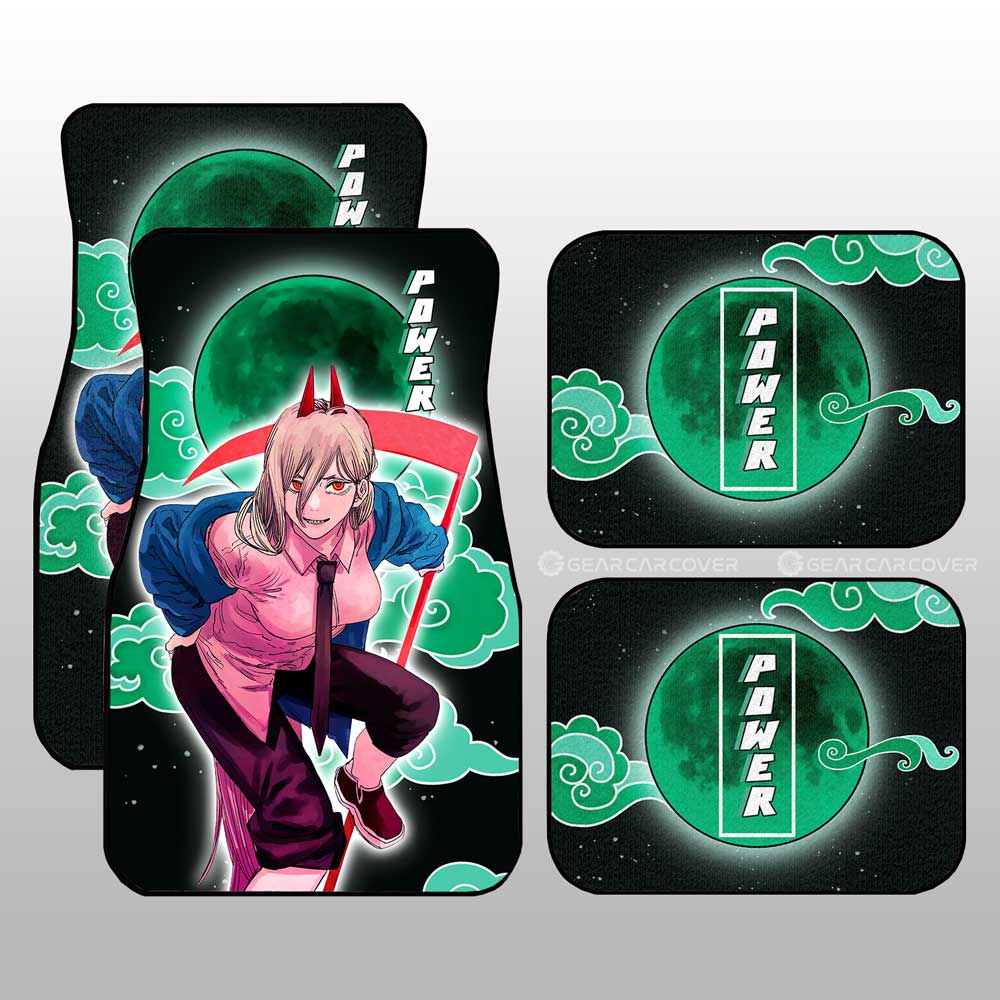 Power Car Floor Mats Custom Chainsaw Man Anime Gifts Idea For Fans Power Car Floor Mats Custom Chainsaw Man Anime Gifts Idea For Fans