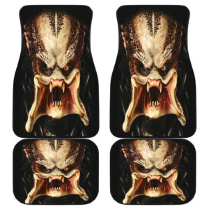 Predator Face Creepy Movies Car Floor Mats 191030