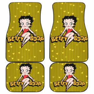 Pretty Betty Hearts Boop Car Floor Mats Cartoon Fan Gift H1225