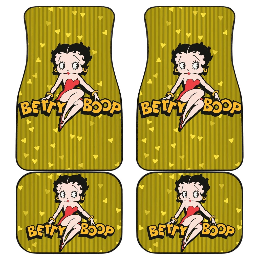 Pretty Betty Hearts Boop Car Floor Mats Cartoon Fan Gift H1225 Pretty Betty Hearts Boop Car Floor Mats Cartoon Fan Gift H1225