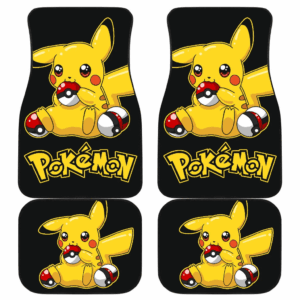 Pretty Pikachu Car Floor Mats Pokemon Anime Fan Gift H200221