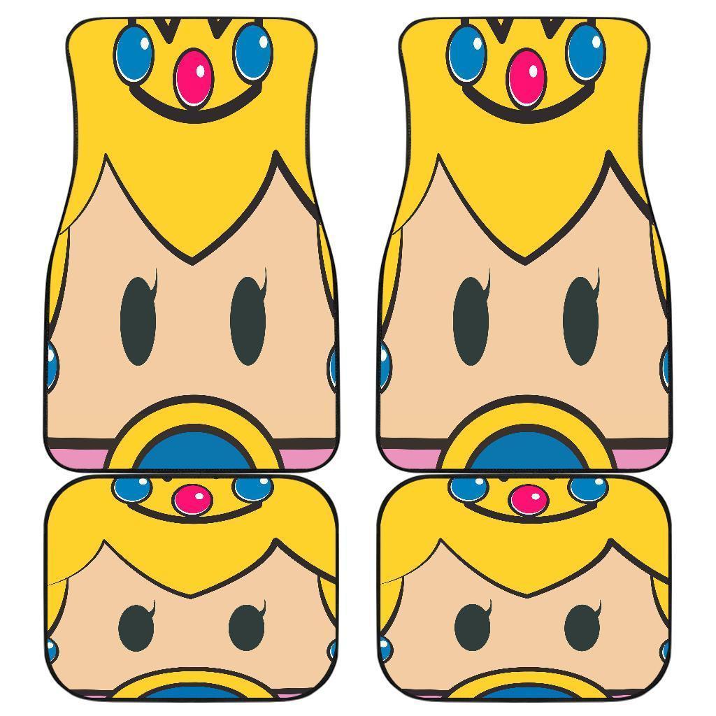 Princess Mario Face Car Floor Mats Princess Mario Face Car Floor Mats