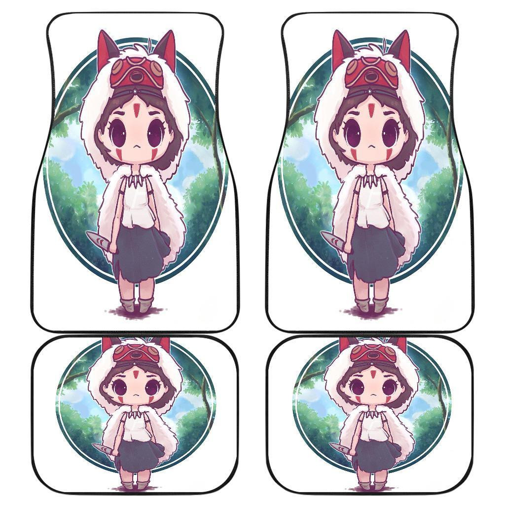 Princess Mononoke Chibi Cute Car Floor Mats 191030 Princess Mononoke Chibi Cute Car Floor Mats 191030