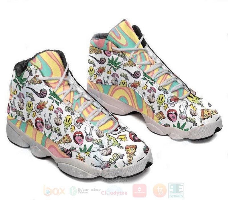 Psychedelic Drug Pattern Air Jordan 13 Shoes Psychedelic Drug Pattern Air Jordan 13 Shoes