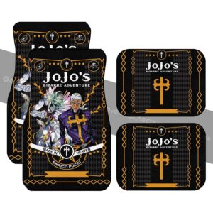 Pucci Car Floor Mats Custom JoJo’s Bizarre Anime Car Interior Accessories