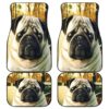 Pug Dog Front And Back Car Mats