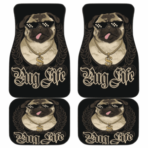 Pug Life Cool Car Floor Mats Amazing Gift Ideas H040220